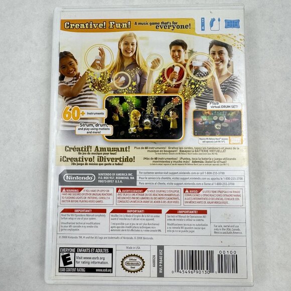 Nintendo Wii Music Game Complete Interactive Musical 60 Instruments E Everyone - Picture 2 of 5